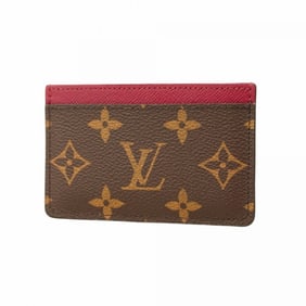 Louis Vuitton Monogram Porte Carte Sample Card Case M60703 Fuchsia for Women
