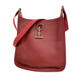 Hermes Hermès Vespa PM Togo Rouge H Shoulder Bag, Women's, C Stamp, P1490175