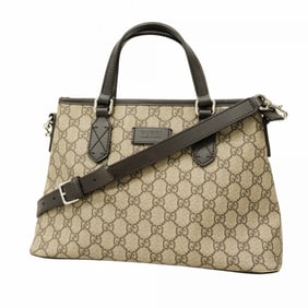 Gucci GG Supreme Handbag 429019 Brown 2-Way Bag for Women