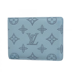 Louis Vuitton Monogram Shadow Wallet Portefeuille Multiple M14802 Sky Blue Men's