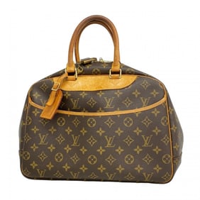 Louis Vuitton Monogram Deauville Handbag M47270 Brown Women's