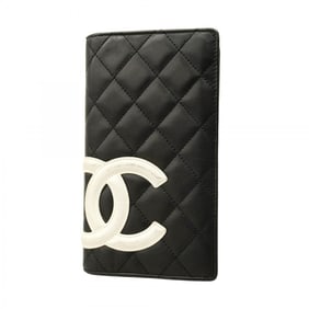 Chanel Cambon Long Wallet in Black Lambskin for Women