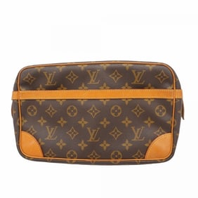 Louis Vuitton Monogram Compiègne 28 Clutch Bag M51845 Brown Men's/Women's