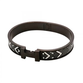 Hermes Click HH So Black Metal Bangle for Men