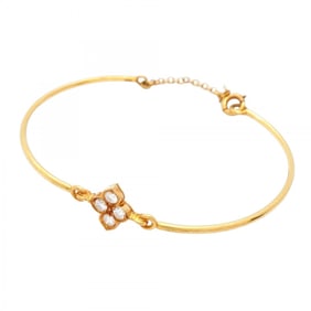 Cartier Hindu Bangle 4PD 18KYG Yellow Gold Diamond Women's