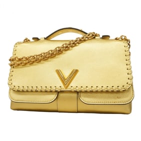 Louis Vuitton Very Chain Handbag M43202 Gold 2-Way Bag for Women