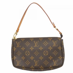 Louis Vuitton Monogram Pochette Accessoires M51980 Brown Women's Pouch
