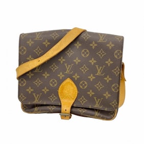 Louis Vuitton Monogram Cartouchiere GM Shoulder Bag M51252 Brown Women's