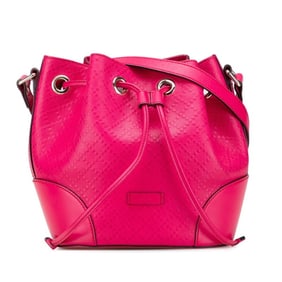 Gucci Diamante Shoulder Bag 354229 Pink Leather Women's GUCCI