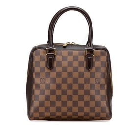 Louis Vuitton Damier Brera Handbag N51150 Brown Leather Women's LOUIS VUITTON