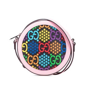 Gucci GG Psychedelic Shoulder Bag 603938 in Pink, Black, and Multicolor Leather for Women