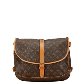 Louis Vuitton Monogram Saumur 30 Crossbody Shoulder Bag M42256 Brown Leather Women's LOUIS VUITTON