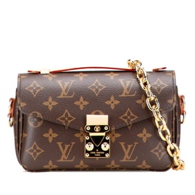 Louis Vuitton Monogram Metis MM Pochette Shoulder/Handbag, 2-Way, M44875, Brown Leather, Women's