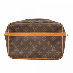 Louis Vuitton Monogram Compiègne 23 Clutch Bag M51847 Brown Men's/Women's