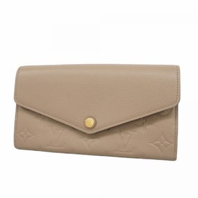 Louis Vuitton Monogram Empreinte Portefeuille Sarah M68708 Tourterelle Long Wallet for Women