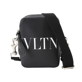 Valentino Garavani VLTN Small Crossbody Shoulder Bag in Black Leather