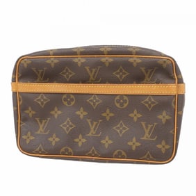 Louis Vuitton Monogram Compiègne 23 Clutch Bag M51847 Brown Men's/Women's