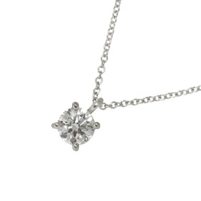 Tiffany & Co. 40cm Platinum Diamond Solitaire Necklace