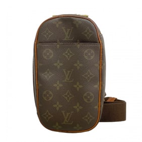 Louis Vuitton Monogram Pochette Ganjou Body Bag M51870 Brown Men's