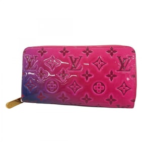 Louis Vuitton Vernis Zippy Wallet M64155 Fuchsia Pink Women's