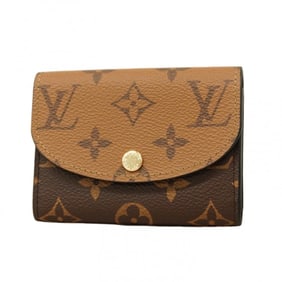 Louis Vuitton Monogram Reverse Porte Monnaie Coin Case M82333 Brown Women's