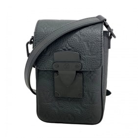 Louis Vuitton Monogram Taurillon S-Lock Vertical Wearable Wallet Shoulder Bag M81524 Black Men's