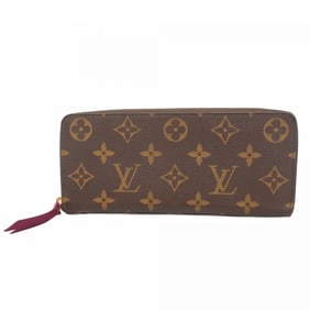 Louis Vuitton Monogram Portefeuille Clemence Long Wallet M60742 Fuchsia Women's