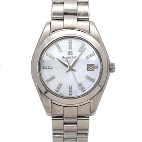 Grand Seiko Heritage Collection Women's Watch STGF269, 34 Diamonds, Date Display, Silver Quartz