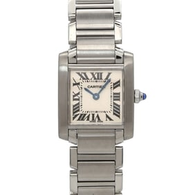 Cartier Tank Francaise SM W51008Q3 Women's Ivory Quartz Watch