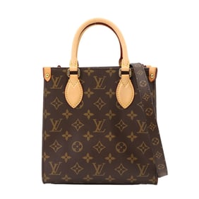 Louis Vuitton Monogram Sac Plat BB 2-way Hand/Shoulder Bag, Brown, M46265, RFID