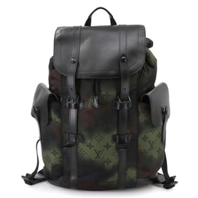 Louis Vuitton Monogram Nylon Camouflage Christopher PM Backpack, Black/Khaki, M56411