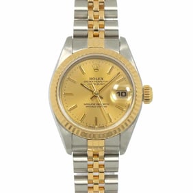 Rolex Datejust Two-tone Watch, 69173, U-number, Women's, Champagne, 18K Yellow Gold, Automatic,