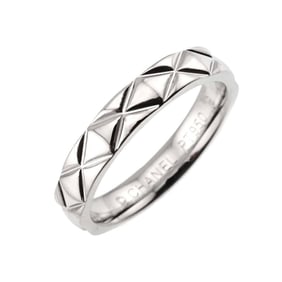 CHANEL Matelasse #50 Ring, Platinum