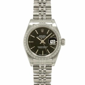 Rolex Oyster Perpetual Date 69240 W-number Women's Watch, Black, Automatic
