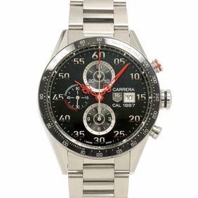 TAG Heuer Carrera Time Machine Caliber 1887 CAR2A14 Men's Watch with Date Display, Black, Automatic