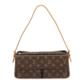 Louis Vuitton Monogram Viva Cite MM Shoulder Bag, Brown, M51164, Gold Hardware