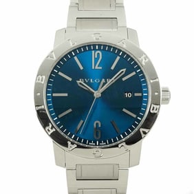 BVLGARI BB41S Men's Watch with Date, Blue, Automatic Movement