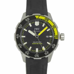 IWC Aquatimer 2000 IW356802 Men's Watch with Date Display, Black, Automatic, International Company