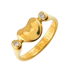 Tiffany & Co. Bean Ring, size 7, diamond, 18K yellow gold (750)