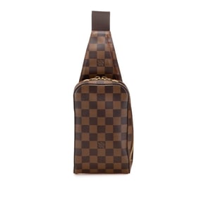 Louis Vuitton Damier Geronimos Shoulder Bag, Body Waist Bag N51994 Brown Leather Men's LOUIS VUITTON