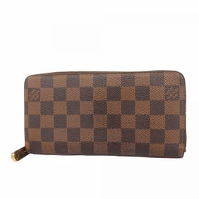 Louis Vuitton Damier Zippy Wallet N60015 Ebene Long for Men and Women