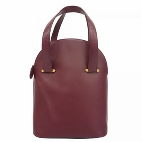 Cartier Must Handbag Leather Bordeaux Women's