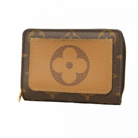 Louis Vuitton Monogram Giant Reverse Wallet Portefeuille Lou M81461 Brown Women's