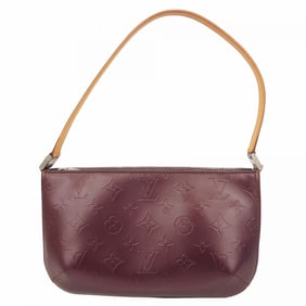 Louis Vuitton Monogram Matte Faura Shoulder Bag M55146 Violet Women's