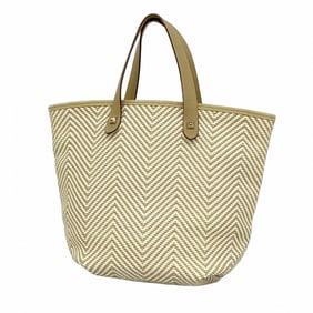 Hermes Hermès Chennai PM Leather Tote Bag, Beige, Women's