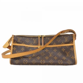 Louis Vuitton Monogram Popincourron Shoulder Bag M40008 Brown Women's