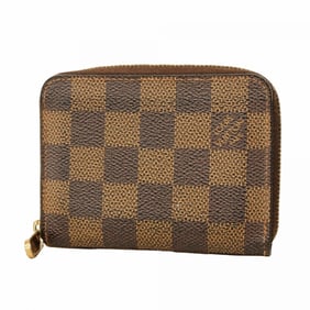 Louis Vuitton Damier Zippy Coin Purse N63070 Ebene for Men and Women