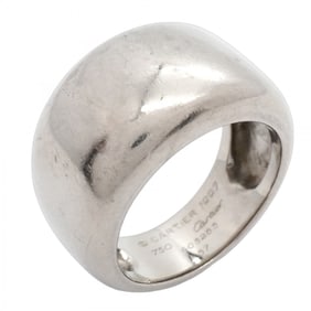 Cartier Nouvelle Vague Ring, 18K White Gold, #57, Men's