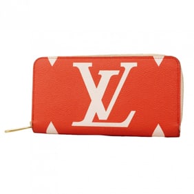 Louis Vuitton Monogram Giant Zippy Wallet M67550 Pink Rouge Women's