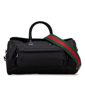 Gucci Sherry Line Shoulder/Handbag 2-Way 800185 Black Nylon Women's GUCCI